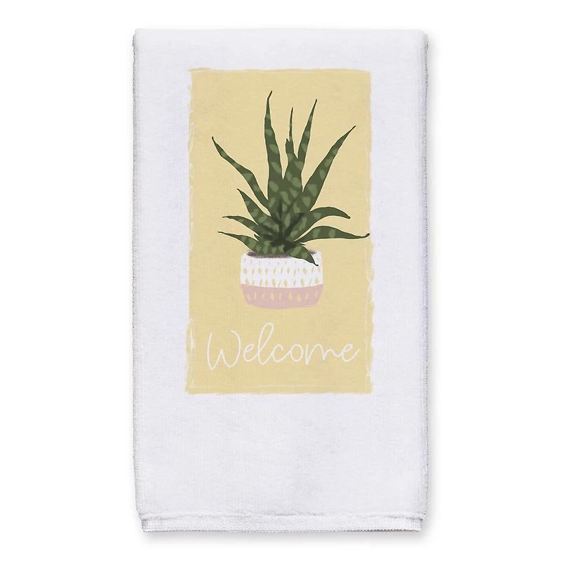 Welcome House Plant Tea 16" x 25" Towel Set of 2