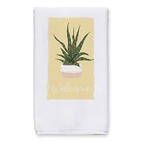 Welcome House Plant Tea 16" x 25" Towel Set of 2