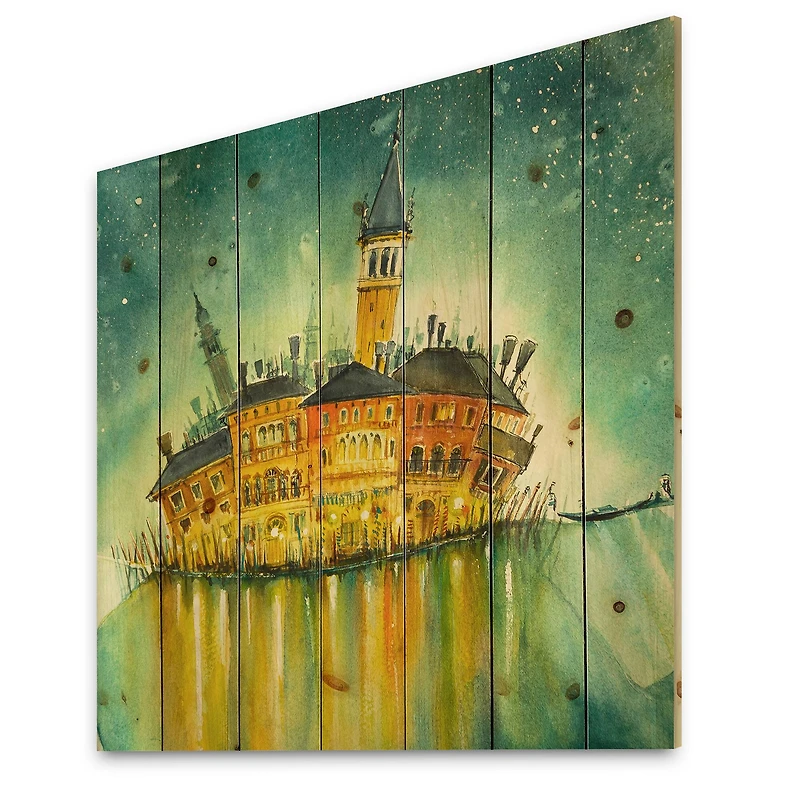 Designart - Idyllic Island of Venice At Night