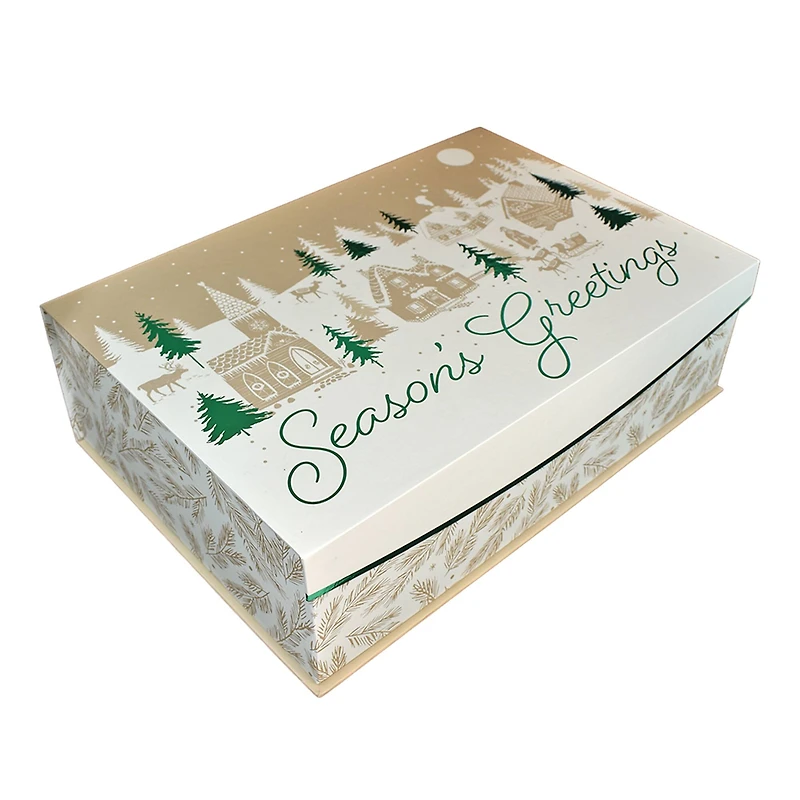 Large Season's Greetings Decorative Box by Ashland®
