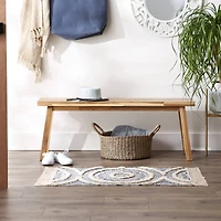 DII® Printed Natural Hand-Loomed Shag Rug