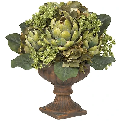 14" Artichoke Centerpiece Arrangement in Planter