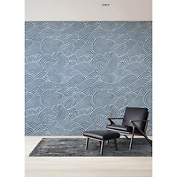 Katie Hunt Ocean Blue Waves Wall Mural