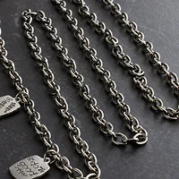 12 Pack: 36" Small Antique Silver Cable Chain by Bead Landing™