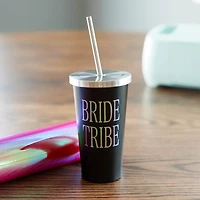 19oz. Stainless Steel Tumbler with Straw by Celebrate It
