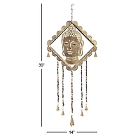 30" Gold Metal Buddha Eclectic Windchime