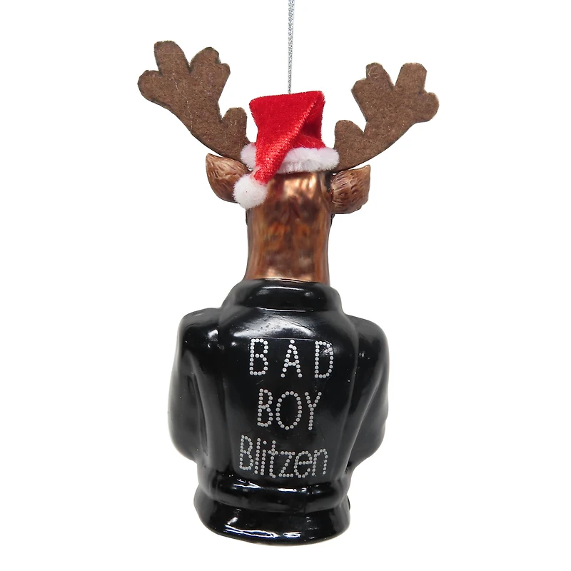 5" Cool Reindeer Glass Ornament by Ashland®