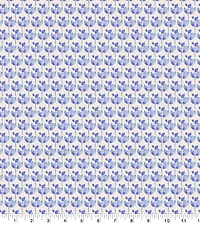 Suzanne Nicoll Blue Peacock Ditsy Cotton Fabric