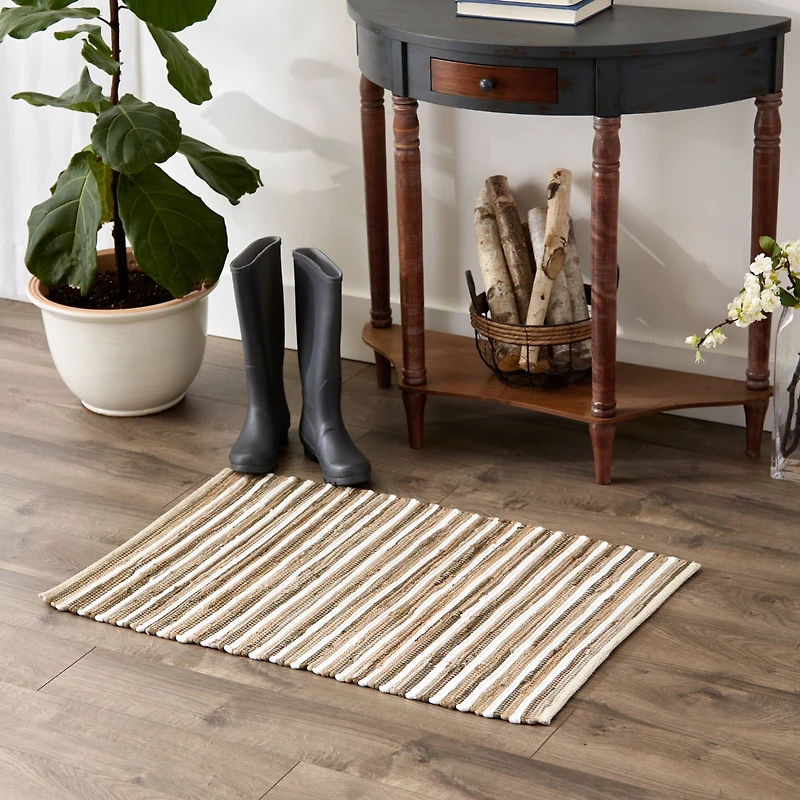 DII® Slim Stripe Cotton Chindi Rug