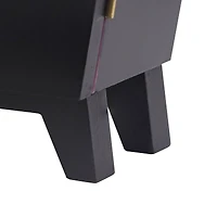 14" Black & Pink Leopard Print Coffin Tabletop Décor by Ashland®