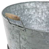 34" Metal Contemporary Wine Bucket