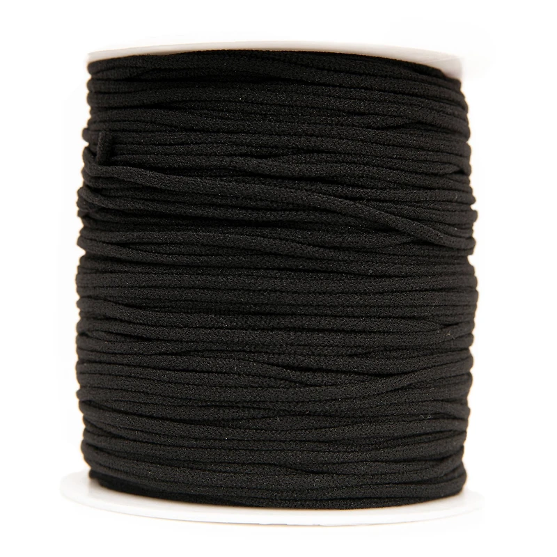Beadsmith® Fablastic™ 3mm Black Round Spandex Cord