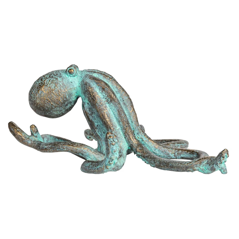 Hello Honey® 12.5" Teal Verdigris Octopus Tabletop Décor