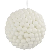 5" White Berries Foam Ball Ornament