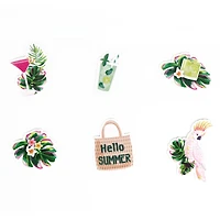 Tropical Leaves Vinyl Die Cut Stickers by Recollections™