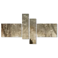 Designart - Couple Walking in Night Lights