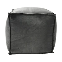 Hello Honey® 18" Modern Boho Cotton Velvet Pouf