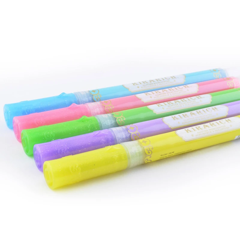 Kirarich™ Glitter Chisel Tip Highlighters, 5ct.
