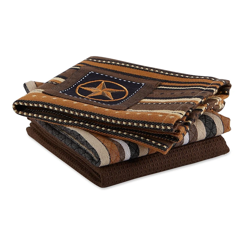 DII® Star Applique Dish Towel Set