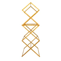 Household Essentials 60" Oversized Folding Bamboo Clothes Drying Rack with Flat Shelf