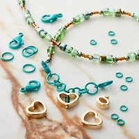 Gold Heart Bead Frames, 6ct. by Bead Landing™