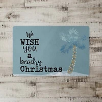 We Wish You a Beachy Christmas Floor Mat