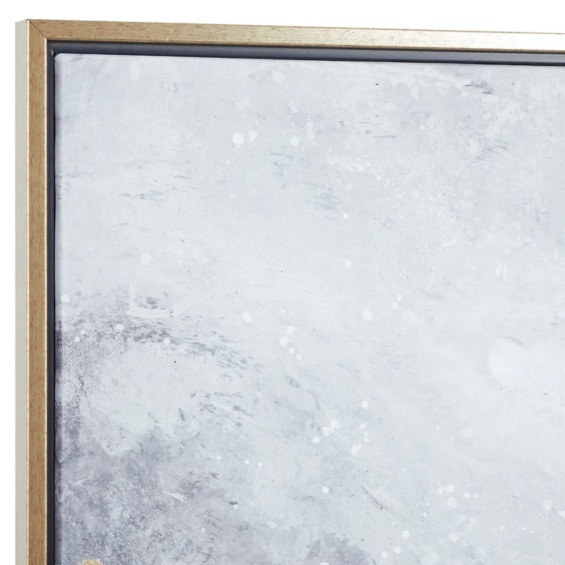 CosmoLiving by Cosmopolitan Black Contemporary Abstract Canvas Wall Art