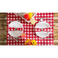 Red Check Outdoor Tablecloth 60" x 120"
