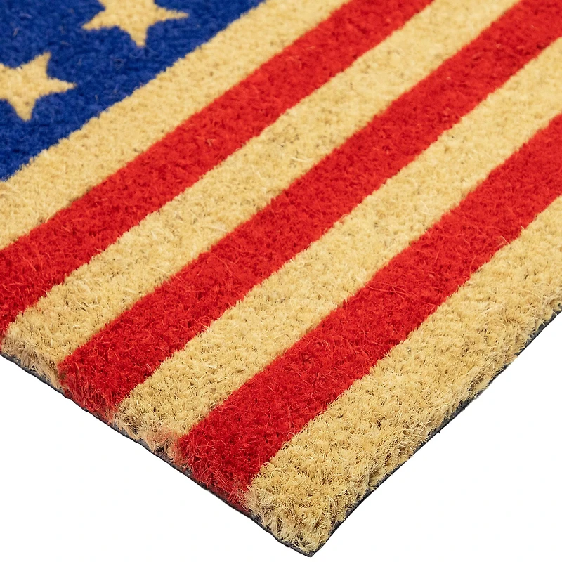 Americana Stars & Stripes Coir Outdoor Doormat