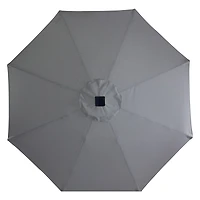 9ft. Solar Lighted Outdoor Patio Market Umbrella