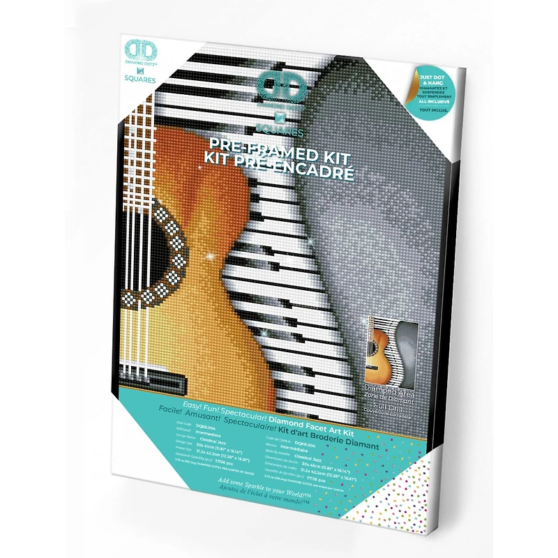 Diamond Dotz® Intermediate Classical Jazz Pre-Framed Diamond Painting Kit