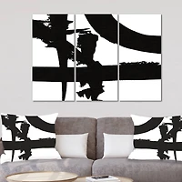 Designart - Black & White Crossing Paths I