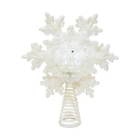 9.5" Glitter Snowflake Lighted Projection Tree Topper by Ashland®
