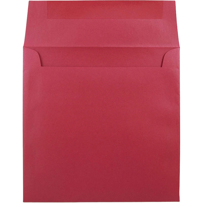 JAM Paper 6.5" x 6.5" Square Metallic Invitation Envelopes, 50ct.