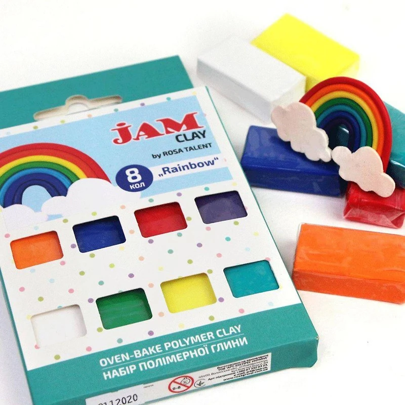 Rosa Talent Jam Clay Rainbow Oven-Bake Polymer Clay Set