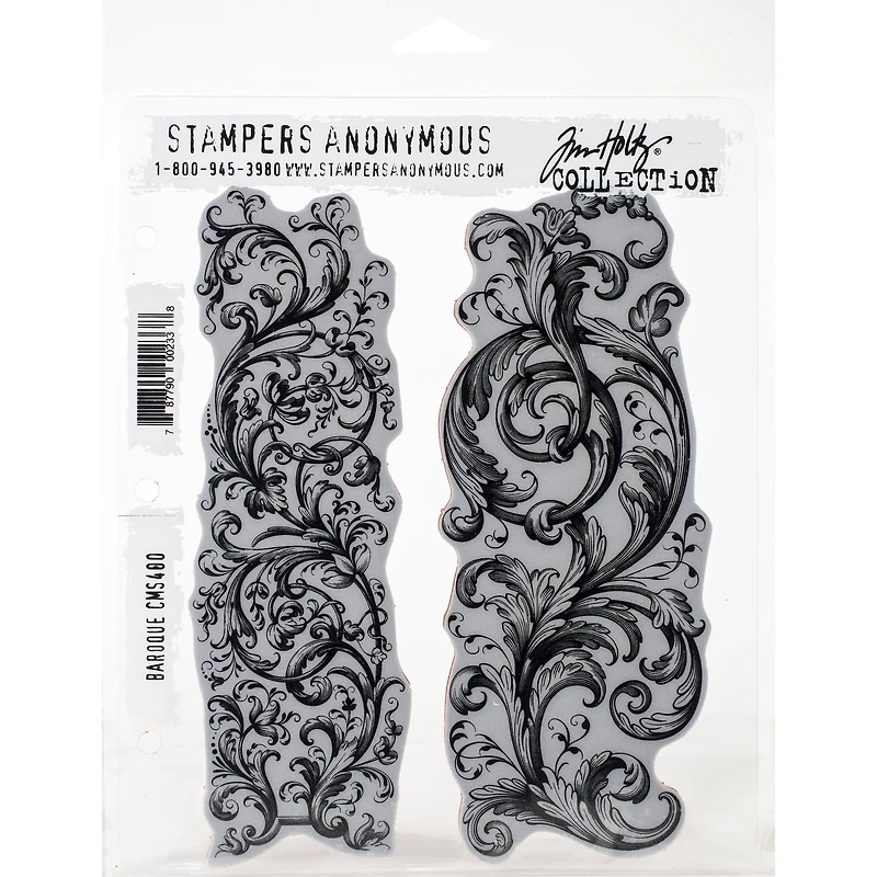 Stampers Anonymous Tim Holtz® Baroque Cling Stamps