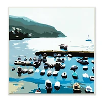 Stupell Industries Boating Docks at Lake Soft Edge Nautical Landscape Wall Art