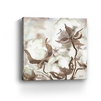 Cotton Boll Triptych III Canvas Giclee