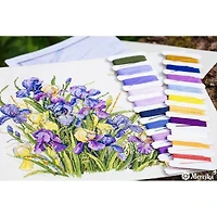 Merejka Irises Counted Cross Stitch Kit