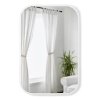 Umbra 36" White Hub Rectangular Mirror