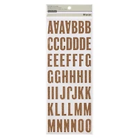 Rose Gold Glitter Alphabet Chipboard Stickers by Recollections™