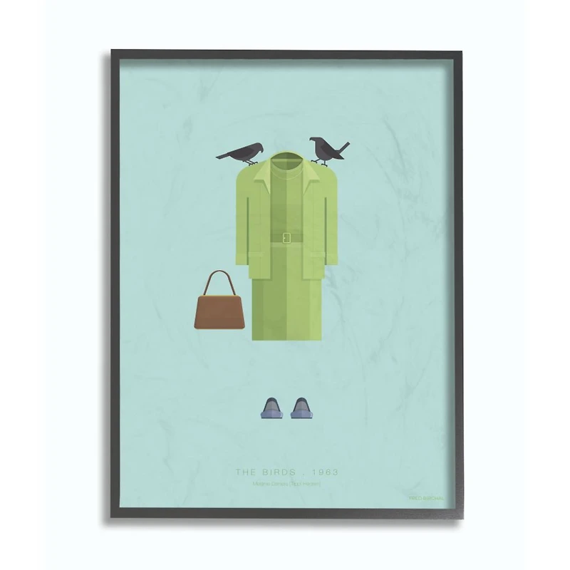 Stupell Industries The Birds Fashion Black Framed Wall Art
