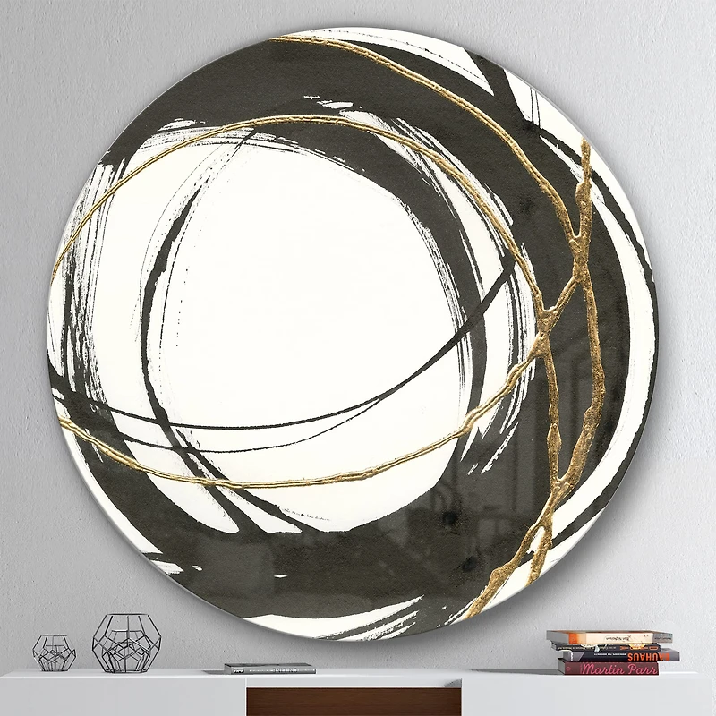 Designart - Gold Glamour Circle III