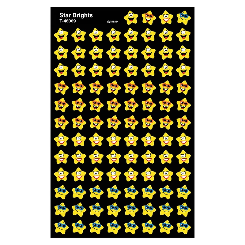 Trend Enterprises® superShapes Star Brights Stickers, 6 Packs of 800ct.