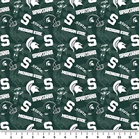 NCAA Michigan State University Spartans Cotton Fabric