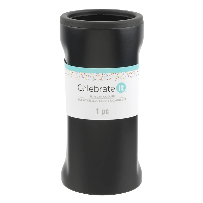 12oz. Stainless Steel Slim Can Cooler by Celebrate It™
