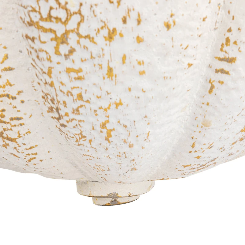 Hello Honey® 28.5" White Distressed Finish Metal Wall-Mounted Planter