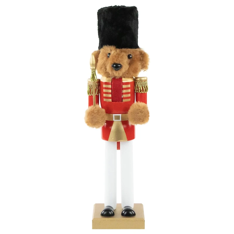 14" Wooden Nutcracker with Christmas Countdown Sign