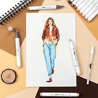 Ohuhu® Honolulu Dual Tip Skin Tone Alcohol Markers, 6ct.