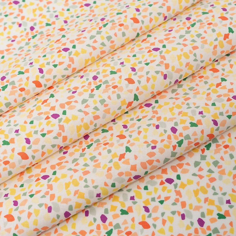 SINGER Orange Party Confetti Cotton Fabric